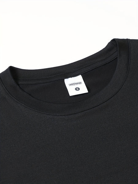 5pcs Men'S Short Sleeve T-Shirts Summer New Arrival Light Board Multi-Color Round Neck Clothing Pullover Casual Sports Apparel Men'S Tops