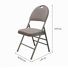 L'Image High Back Steel Padded Fabric Folding Chair