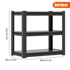 Heavy-Duty Shelving Unit Capable of Holding 1360.78 KG, Designed for Metal Shed Storage. Available in 3, 4, Or 5 Tiers, These Garage Shelves Are Perfect for Organizing Your Warehouse, Workshop, Standing Shelf