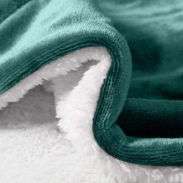 1pc Luxurious Double-Sided Sherpa Throw Blanket – Soft, Warm & Cozy Contemporary Blanket, Machine Washable, Perfect for Couch, Bed, Office & Travel, Ideal Gift