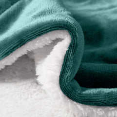 1pc Luxurious Double-Sided Sherpa Throw Blanket – Soft, Warm & Cozy Contemporary Blanket, Machine Washable, Perfect for Couch, Bed, Office & Travel, Ideal Gift