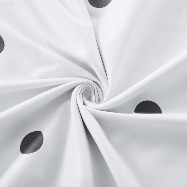 3pcs Polka Dot Printed Duvet Cover Set, Reversible Soft Breathable Microfiber, All-Season, Machine Washable, Includes Pillowcases for Bedroom, Guest Room, Dorm