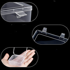 30 Compartment Clear Plastic Jewelry Organizer Case, Transparent Earring Storage Box with Removable Dividers, Compact Design for Travel and Vanity Display
