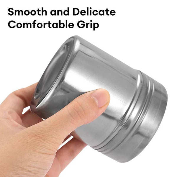 A Stainless Steel Shaker for Dusting Icing Sugar, Cocoa, And Flour, Perfect for Seasoning Spices
