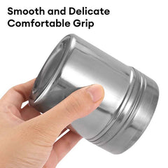 A Stainless Steel Shaker for Dusting Icing Sugar, Cocoa, And Flour, Perfect for Seasoning Spices