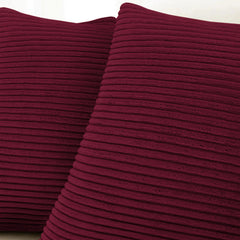 1pc Stripe Velvet Cushion Cover – Soft Luxury Cushion Case, Modern Textured Design, Machine Washable for Sofa & Bedroom Decor, Ideal Gift