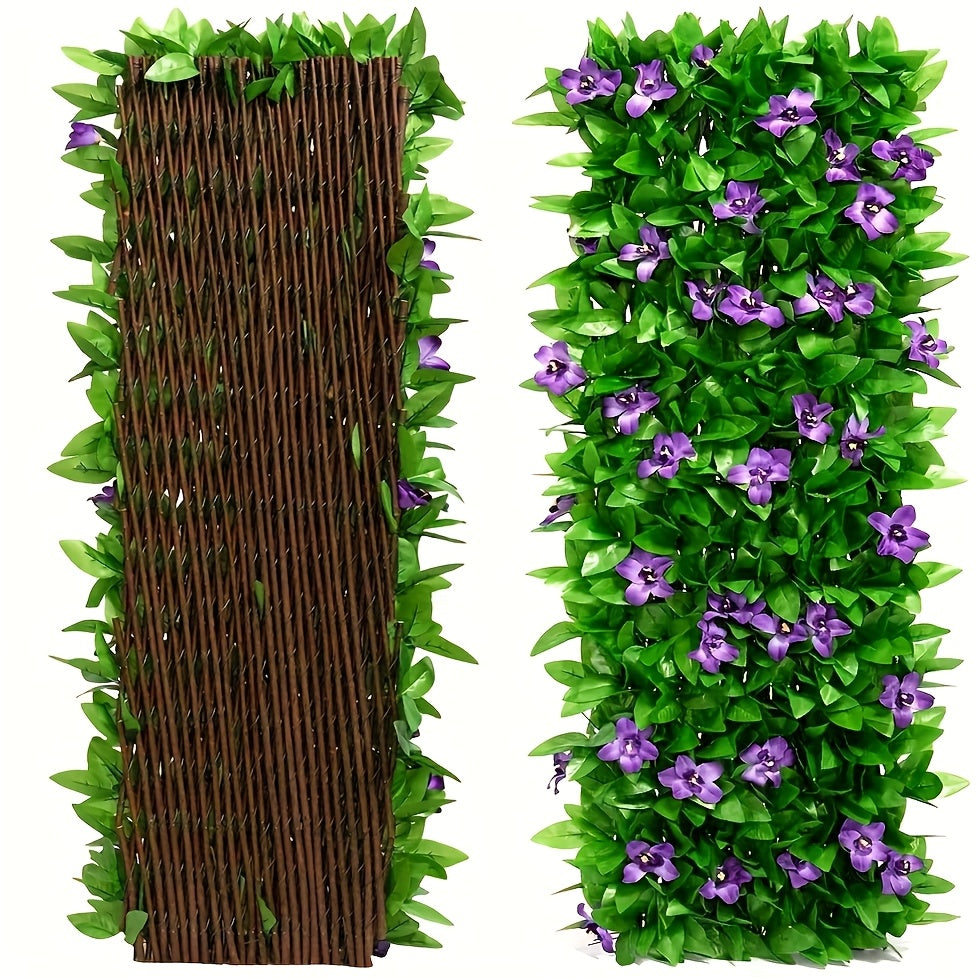 Expandable Fence Screen, Garden Fencing Use Artificial Hedge Screen Extend Garden Grid Board with , Garden Fence Screen, Fence Privacy Screen for Backyard Patio Wall Decoration