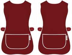 Pack of 2 Tabard Apron | Aprons for Men, Women, and Ladies | Professional Cooking Aprons with 2 Pockets | Adjustable Kitchen Apron for Baking, BBQ, Grilling, Gardening, Crafting, Cleaning, Painting, Barista, Restaurant Work | Cute & Stylish Gift Apron for