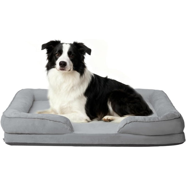 Orthopedic Dog Bed with Removable CoverFoam Pet Mattress for All-Season Comfort, Non-Slip Bottom, Fits Medium/Large/Small Dogs, Cozy Bedroom Accessory