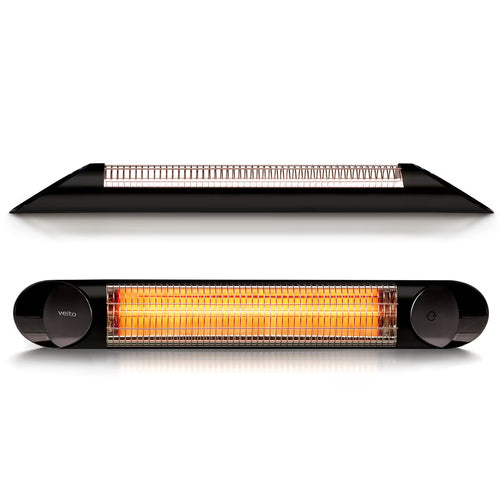 Veito Blade S2500 Indoor and Outdoor Carbon Infrared Heater - Black