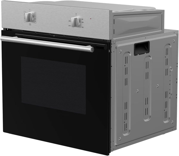Cookology Built-In Electric Fan Oven in Stainless Steel - 60 Litre Capacity – Single Oven with Grill - Mechanical Controls - a Energy Rating – BOFA65SS