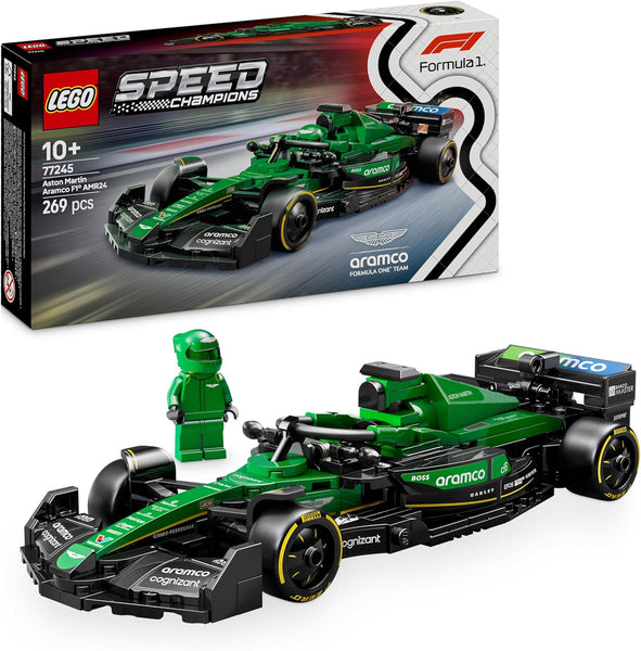 LEGO Speed Champions Ferrari SF-24 F1 Race Car Toy - Model Kit W/A Formula 1 Driver Minifigure - Gift for 10+ Year Old Boys, Girls & Adult Motorsport Fans - Christmas Treat - 77242