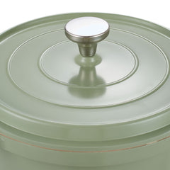 20cm/24cm Enamel Stew Pot, Double-Handled Non-Stick Soup Pot for Instant Noodles and Daily Cooking, Suitable for Gas Stove and Induction Cooker, White/Green/Red