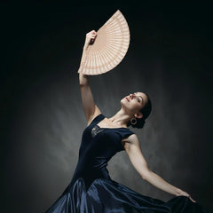 Bamboo Folding Fan Vintage Hand Fans for Party Wedding Dancing Flush Fan Breeze