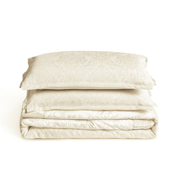 3 Piece Velvet Quilted Bedspread Set Jacquard Damask Bed Cover with Pillow Shams | Luxury Soft Polyester Bedspread for Double King Super King Beds | Modern Elegant Bedroom Bedding Set