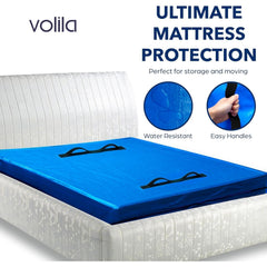 Mattress Bag for Moving - Reusable Waterproof Mattress Cover, Heavy Duty Mattress Bag for Storage and Protecting Beds from Stains, Dust, and Pests - (150gsm)