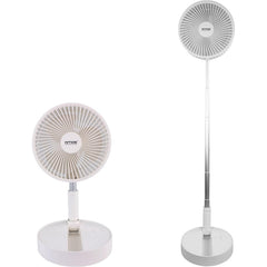 7 Inch USB Rechargeable Foldable Mini Desk Fan | Cordless Battery Operated | 3 Speed Quiet Portable Fan for Home, Office & Travel