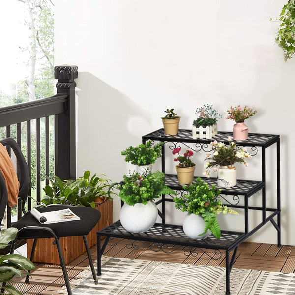 3 Tiers Plant Stand for Garden Patio Balcony