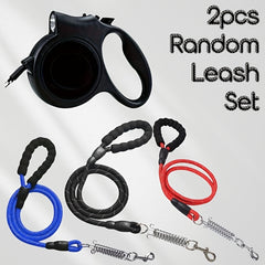 Retractable Dog Leash Automatic ExtendablePet Lead, Durable Nylon Walking Leash ForSmall Medium Large Dogs, 4 Colors Available, Or Random Color.