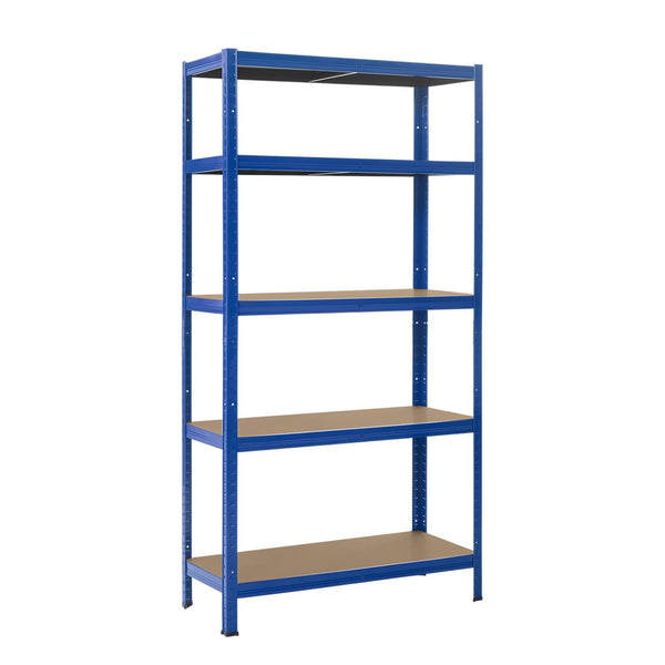 5 Tier Metal Shelving Unit, Heavy Duty Garage Shelving Units, Racking Shelving for Warehouse Workshop Office 148*75*30cm