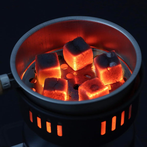 DSK Electric Charcoal Burner – Adjustable Heat Coal Stove with Removable Heating Plate for Incense, Bakhoor, Shisha Charcoal, BBQ Prep & Outdoor Cooking