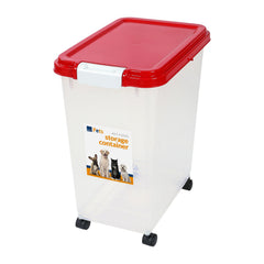 Taylor & Brown 3-Piece 50L Airtight Pet Food Storage Container Combo with Scoop and Treat Box for Dog Cat and Bird Food, Keep Pests Out, Translucent Body, Easy Mobility