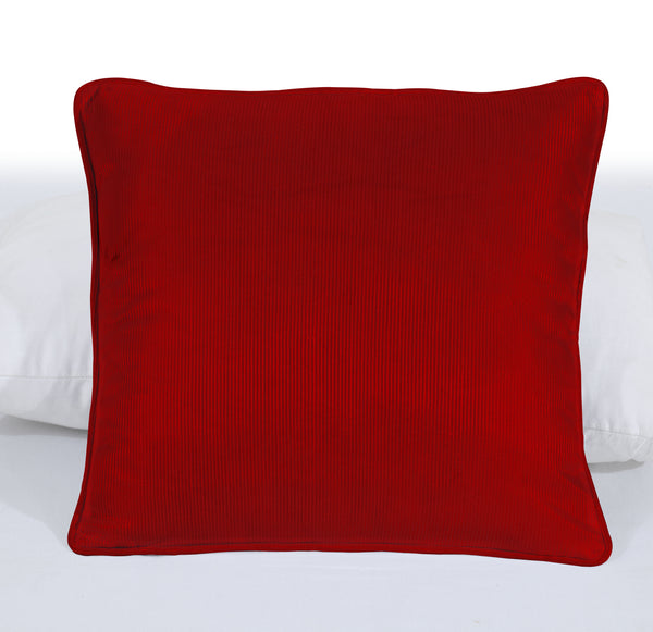 Pinstripe Cushion Cover 100%Microfiber Zip Entry Home Sofa Decor PipeEdge 18x18