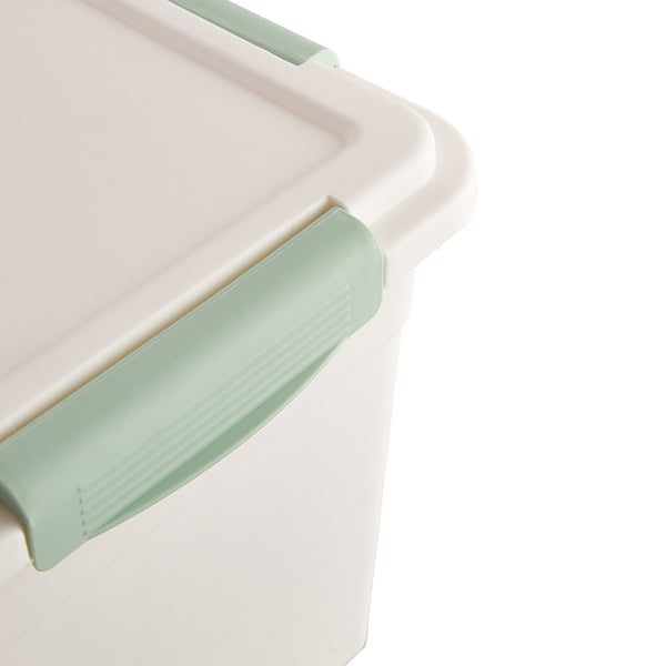 10KG Dog Food Storage Container with Scoop, Large Airtight Pet Dog Food Bin, Dog Cat Dry Food Bin, Rice Storage Container, Grey/Green