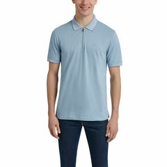 DKNY Men'S Zip Collar Polo