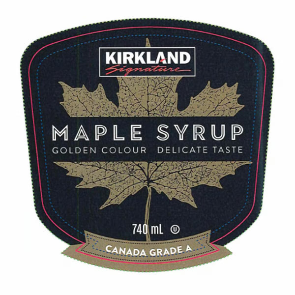 Kirkland Signature 100% Grade a Golden Maple Syrup, 740Ml