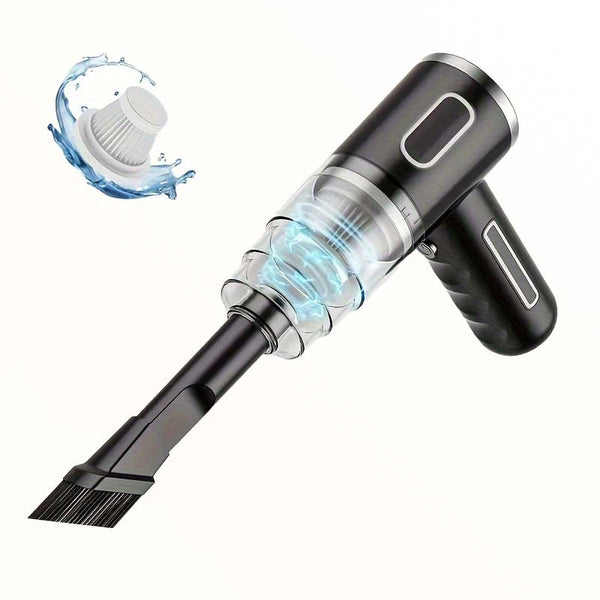 Newly Upgraded Model, Portable Cordless Handheld Vacuum Cleaner, Cyclone Suction Cordless Vacuum Cleaner, Large Suction USB Fast Charging with Seam Brush Computer Cleaning Head Multi-purpose. Suitable for Car/office/home, Labor Day Gift