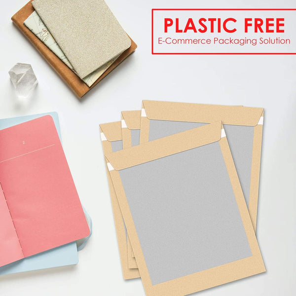 iSOUL 125Pcs A4 C4 324mm x 229mm Manilla Hard Board Backed Envelopes Do Not Bend Envelopes