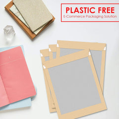 iSOUL 125Pcs A4 C4 324mm x 229mm Manilla Hard Board Backed Envelopes Do Not Bend Envelopes
