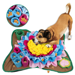 Pet Dog Snuffle Mat Sniffing Treat Foraging Puzzle Feeder Toy Nose Training Pad
