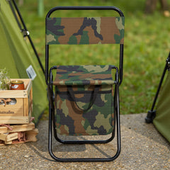1PC Folding Chair with Storage, Foldable Fishing Seat Lightweight Chair, Portable Chair Home, Small/Large More Colors