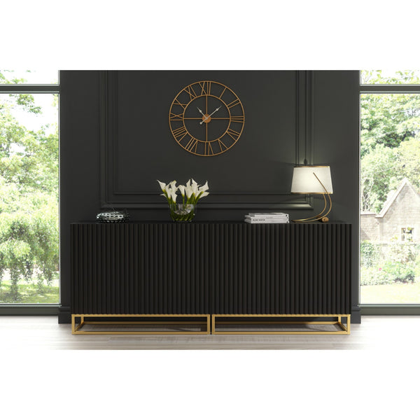 Ripple Duo 200cm Modern Sideboard with Fluted Doors and Storage