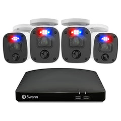 Swann 8 Channel DVR with 256G SD Card and 4 X 2K Bullet Cameras