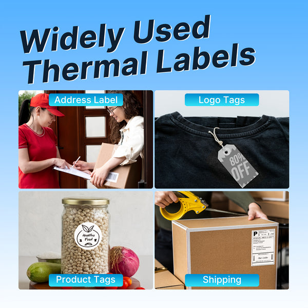 PL80EB 4x6 Wireless Thermal Shipping Label Printer For Small Business Compatible With Smartphone And Computer Used For Shipping Labels, Thermal Label Printer, For E-commerce, Warehouse, And Office Use Freight