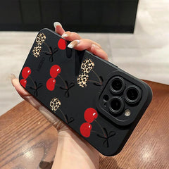 Phone Case - Cherry-Themed Creative Protective Phone Case Designed for Various for Apple for Iphone, Including 11 Through 17 Plus, Pro, Max, X, Xr, Xs Max, 7 Plus, And 8 Plus. Ideal for Gifting to Loved Ones And Couples for Everyday Use