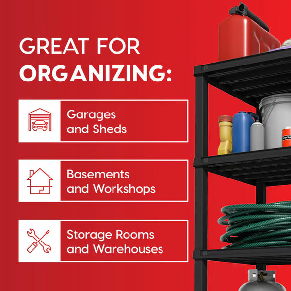 IRIS OHYAMA 5-Tier 191 X 91.5 X 45 Cm Utility Storage Rack