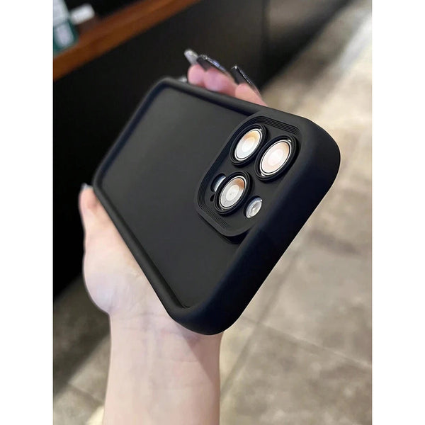 Black Thick Case For iPhone 17 16 15 14 13 12 11 Pro Max XR 8 7 Shockproof Cover