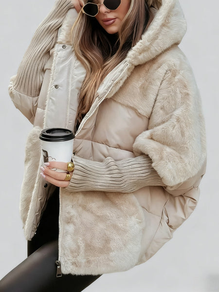 Women's Loose-Fit New Patchwork -Padded Coat for Autumn & Winter