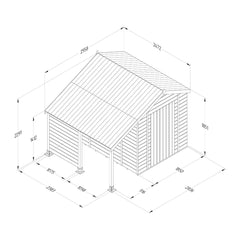 Forest Garden Timberdale 8ft x 6ft