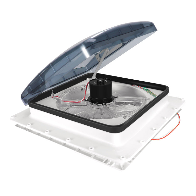 Roof Vent Fan Motorhome Fan Speed Intake Exhaust Automatic Level Permanent Reversible Fan with Crank Lift Smoke Lid