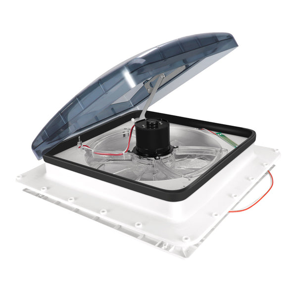 Roof Vent Fan Motorhome Fan Speed Intake Exhaust Automatic Level Permanent Reversible Fan with Crank Lift Smoke Lid