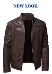Men'S Biker Jacket for Fall Winter