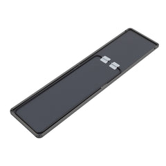 Full Length Mirror 147x37cm Aluminium Alloy Standing/Wall Rectangular Floor Mirror for Bedroom, Hallway & Dressing Room Lean, Hang or Mount (Black)