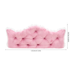 Large Ultra-Soft Comfortable Plush Backrest Pillow, Princess Style Reading Cushion, Neck and Back Support, Luxurious Fashionable Home Style Multifunctional Lace Ruffled Headboard Cushions, Suitable for Bedroom, Living Room, Dorm, Sofa Home Decor, Machine