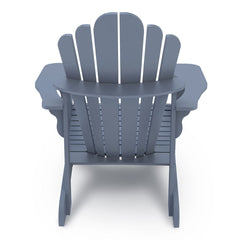 Leisure Line Adirondack Faux Wood Garden Chair in Grey