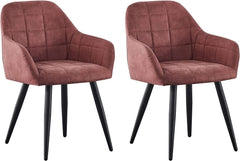mcc direct 2x Faux Matte Suede Leather Dining Chairs Accent Chairs home & restaurants Adrian